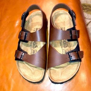 Birkenstock Sandals Black and Brown Brand New Size 7